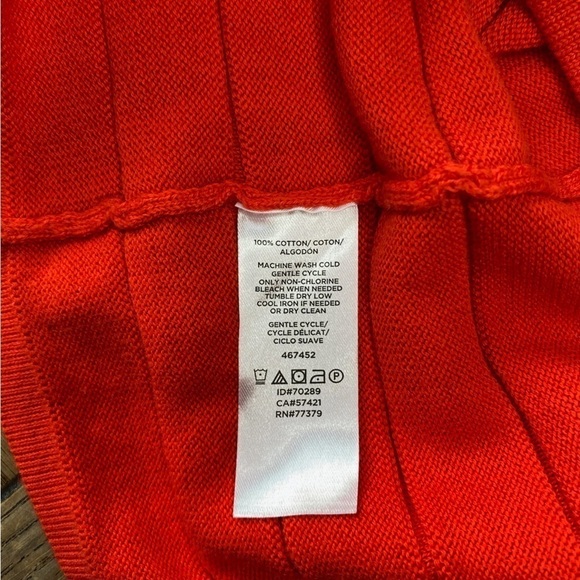 Ann Taylor Factory Zip Up Cardigan Sweater with Horizontal Ribbing Size Large - Picture 6 of 10